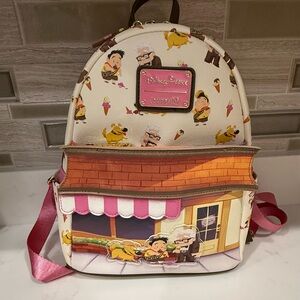 Loungefly Disney Parks Up Ice Cream Shop Mini Backpack 🆕🆕🆕